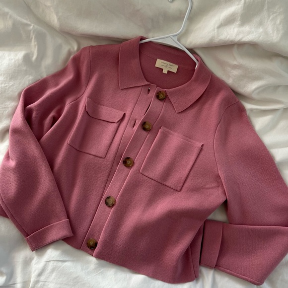 Sézane Pink Betty Cardigan Sweater size L - Picture 1 of 3